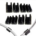 thumbnail image 4 of 32pcs Tapa de Muebles Piso Protector YONGSHENG en forma de U Tapas de plástico para sillas negro, 4 of 5