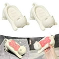 thumbnail image 5 of AFQH 2pcs Cute Cat Drain Soap Holder Container Smooth Plastic Toilet Soap Dish Case, 5 of 6
