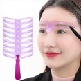 thumbnail image 3 of 8pcs Eyebrow Stencils, Eyebrow Template, Eyebrow Shaping Kit, Reusable Eyebrow Stencil With Handle A, 3 of 5