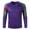 Purple, variant on Hansber Mens Padded Goalie Shirt Goalkeeper Jersey Uniform Stylish Striped Long Sleeve Football Fluorescent Green S