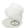 thumbnail image 2 of Winter Striped Knitted Hat, Edgeless Curled Design for Outdoor Warmth, Thick Woolen, 2 of 9