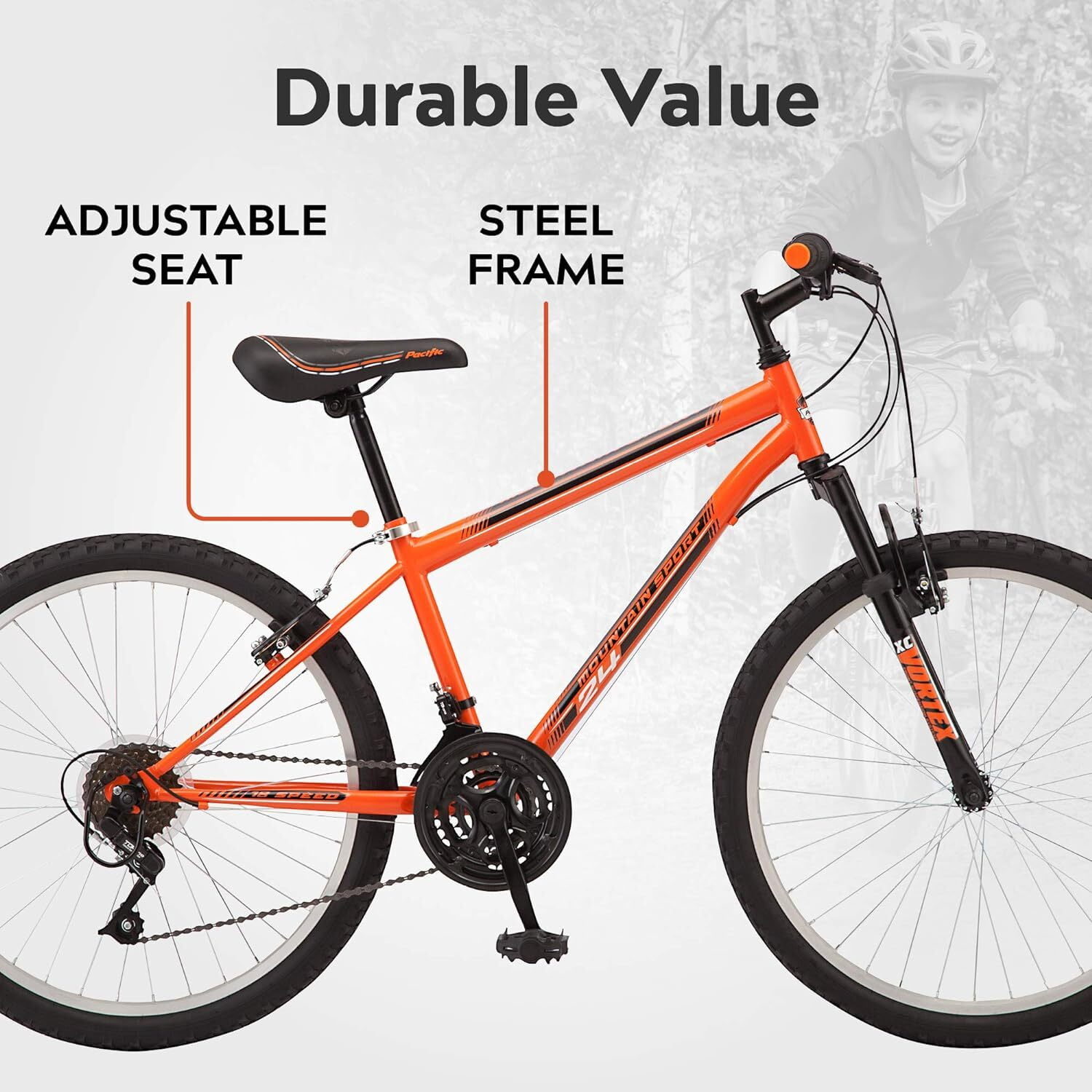 Pacific Cycle 26 Boys Hardtail Mountain Bike Gray Walmart