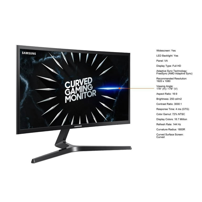 Monitor Samsung C27RG50 de 27“ Curvo VA FullHD 240Hz 4ms DisplayPort+HDMI  FreeSync