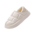 thumbnail image 2 of Pantuflas Impermeables De Invierno Fáciles De Limpiar Para Interior Exterior Hogar Mujer 38 39 Blanco Sunnimix zapatillas de invierno mujer, 2 of 8