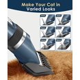 thumbnail image 5 of Quiet Cat Clippers for Matted & Long Hair, 2-Speed Cordless Pet Shaver Grooming Kit for Cats, Small Dogs & Animals (Blue), 5 of 7