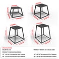 thumbnail image 2 of Plyometric Jump Box, Plyometric Platform and Jumping Agility Box, Fitness Exercise Step Up Box with Anti-Slip Surface for Home Gym Training, Conditioning Strength Training, 2 of 7