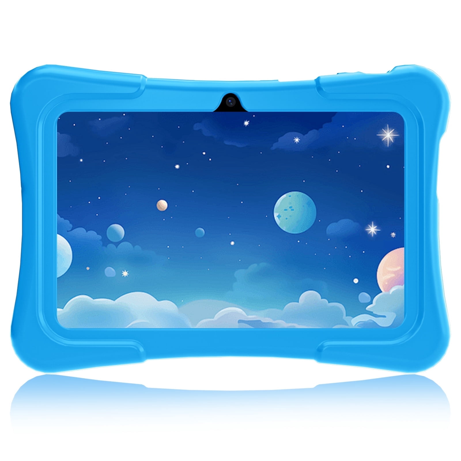 EDDBNi 7" Kids Tablet，6GB RAM 32GB ROM Android Tablet Computer for Children，parental controls，Eye Protection Toddler Tablet for Ages 4-12（light blue）