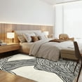 thumbnail image 4 of 4ft*6ft(122cm*183cm) Washable Area Rug - Modern Abstract Carpet - Non Slip Backing Low Pile Design - Soft Floor Rug for Living Room Bedroom Dining Room - Durable Stain Resistant Easy Clean, 4 of 7