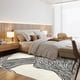 thumbnail image 4 of Yeshouse alfombra blanca y negra 5x7, lavable, antideslizante, ultra-delgada, diseño rayado, ideal para sala, dormitorio, oficina o cocina, 4 of 9
