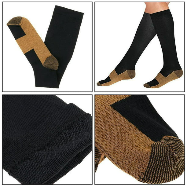 Calcetines para las Compression Socks 20-30mmHg Mens or Womens Size L/XL , Color Natural - Walmart.com