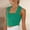 Green, variant on Crop Tank Top for Women 2025 Womens Summer Tops Summer Tops for Women Womens Tank Tops Summer Women's Casual and Simple Vacation Style Knitted Wide Shoulder Strap Top. White M