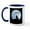 White/Navy Inside, variant on CafePress - Howling Wolf Mug - 11 oz Ceramic Mug - Novelty Coffee Tea Cup