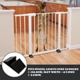 thumbnail image 5 of Surpdew 2 Pcs Pet Gate Support Feet Freestanding Dog Gates Stabilizer Feet Plastic Triangle Reinforcement Fitting Dog Panel For Configurable Isolation Fence Free Standing Pet Gate Fence Black, 5 of 6