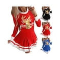 thumbnail image 3 of Gvmfive Women Christmas Dresses Xmas Printed Long Sleeve Skater Dress, 3 of 5