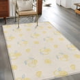 thumbnail image 2 of Summer Lemon Area Rugs 2.7'x5', Washable Small Throw Rugs for Kitchen Bedroom, Yellow Fruits Leaves Lemon Farmhouse Beige Indoor Outdoor Rug Non-Slip Low Pile Carpet Runner Reversible Floor Mats, 2 of 8