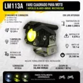thumbnail image 3 of 2 Faros Bicolor 6 Hiperled Lupa Moto Fijo 12-24v 20,500lm, 3 of 7