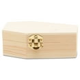thumbnail image 2 of Halloween Coffin Treat Boxes 4 inch, Pack of 12 Wood Coffins for Crafts, Party Treat Trays, and Mini Coffin Décor, by Woodpeckers, 2 of 3