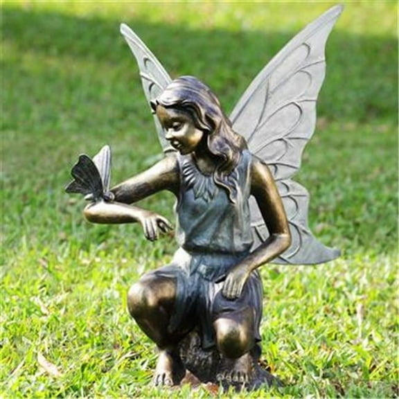 SPI Grace Fairy and Butterfly Garden Sculpture Indoor / Outdoor