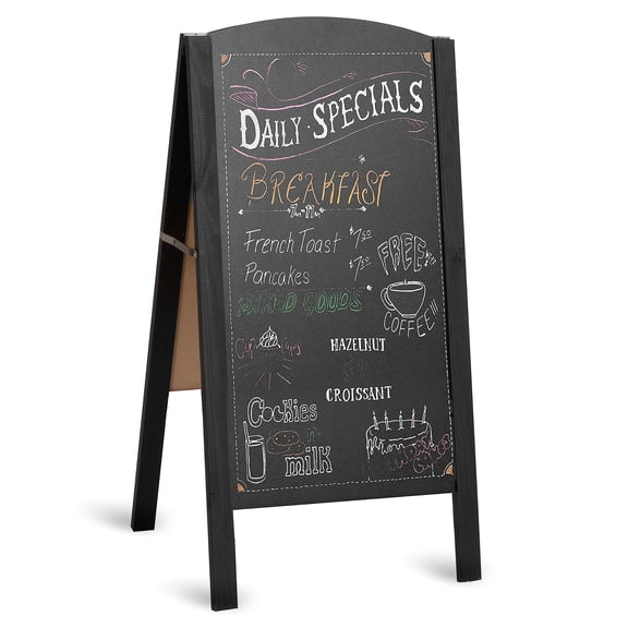 Ilyapa A Frame Chalk Board Easel Sign 20x40 In - Sandwich Signs Outdoor