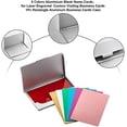 thumbnail image 6 of 56Pcs 8 Colors Metal Business Cards with Case 3.4x2.1 Aluminum Blanks Name Card Metal Laser Engraved Business Card, 6 of 9