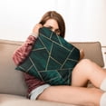 thumbnail image 7 of Set of 2, 20x20 Inch Geometric Stripe Throw Pillow Covers | Linen Square Cushion Cases | Perfect for Home Decoration & Outdoor Use, 7 of 7