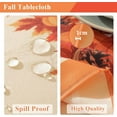 thumbnail image 5 of Round Autumn Tablecloth, Pumpkin Tablecloth with Sunflower Pattern, Anti-Overflow and Anti-Wrinkle Durable Polyester Tablecloth, Suitable for Thanksgiving, Harvest, Holiday, 5 of 10