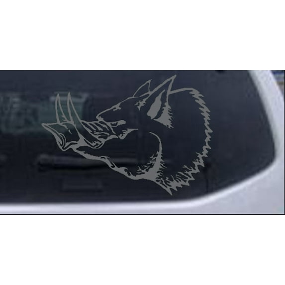 Wild Boar Car or Truck Window Decal Sticker