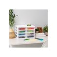 thumbnail image 3 of IRIS USA 4-Drawer Small Desktop Storage System, White, Set of 2, 3 of 5