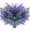Purple, variant on Artificial Lavender Flowers Outdoor UV Resistant Fake Flowers No Fade Faux Plastic Plants Garden Porch Window Box Decorating (Classic Purple)
