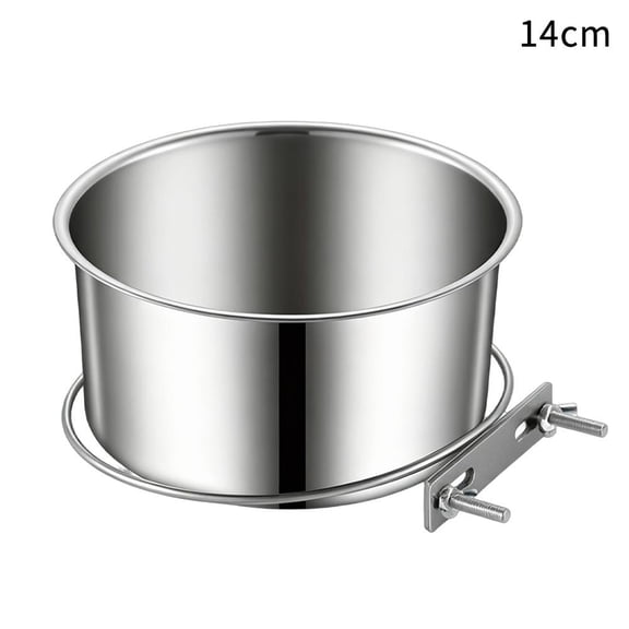 Hanging Pet Bowl, Small Pet Dog Food Water Bowl for Cage, Stainless Steel Non-Spill Kennel Hanging Cats Pets Bowls, Crate Feeder Dish for Small Dogs Pets