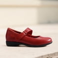 thumbnail image 2 of DREAM PAIRS Bailarinas para Mujer con Correa en el Tobillo Rojo Talla 9.5, 2 of 8