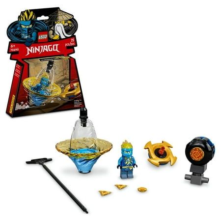 LEGO NINJAGO Jay’s Spinjitzu Ninja Training 70690 Spinning Toy Building Kit with NINJAGO Jay; Gifts for Kids Aged 6+ (25 Pieces)