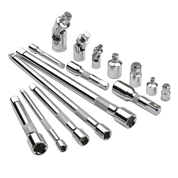 Labymos 15 Pieces Drive Tool Accessory Set Includes Socket Adapters 1/4