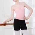 thumbnail image 4 of OGLCCG Girls Nude Leotard Seamless Camisole Leotards Undergarment for Ballet Dance Gymnastics with Adjustable Clear Straps 5-18 Years, 4 of 6