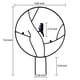 thumbnail image 3 of 2 enrejados de hierro para jardín para plantas trepadoras, enrejado pequeño a prueba de herrumbre de 13,6 pulgadas para plantas en macetas de interior, enrejado circular redondo, negro, 3 of 5