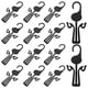 thumbnail image 2 of 20 ganchos para zapatos, tendedero de plástico, colgadores para zapatos para el hogar, supermercados y centros comerciales, 2 of 7