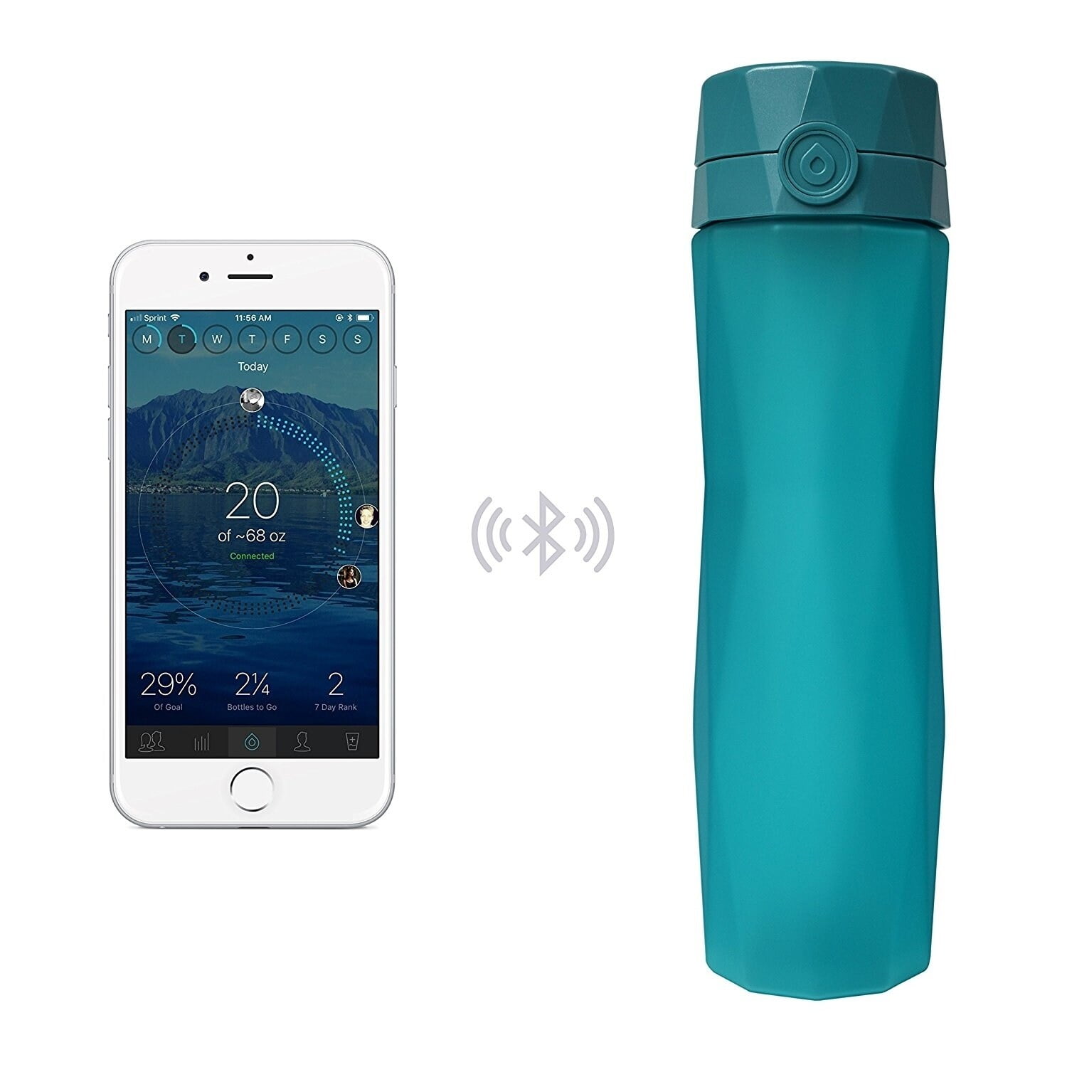 Best Buy: Hidrate Spark 2.0 24-Oz. Smart Water Bottle Teal 126059