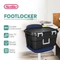 thumbnail image 2 of Sterilite Footlocker, 14 Gallon Plastic Storage Container with Latching Lid, Black, 6 Pack, 2 of 10