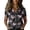 Black, variant on QASIEATN Women's Retro Shirt Women's Satin Printed Short Sleeved Shirt Vacation Style Shirt