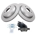 thumbnail image 2 of TRQ Rear Brake Pad & Rotor Kit Brake Pads Brake Rotor Ceramic Premium G-Coated Fits Select 2011-2021 Dodge Durango Jeep Grand Cherokee, 2 of 6