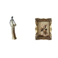 thumbnail image 1 of Figura de escritorio,Artesanía de escritorio con figuras africanas coleccionables,Estatua de dama tribal,pieza de arte para decoración del hogar,Marco de fotos,Marco de fotos ornamentado, 1 of 8