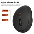 thumbnail image 3 of Graflsoa Ergonomic 2.4G Wireless Vertical Mouse with Adjustable DPI (800/1200/1600), 6-Button Design, ABS Material, Black/White/Pink Options, Battery Not Included, 3 of 6