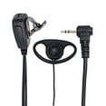 thumbnail image 3 of Walkie Talkie en forma , auricular con micrófono PTT, auriculares de vigilancia para T5428 Tklr T4 Em1020R SX709R T6, 3 of 9