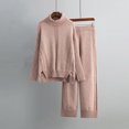 thumbnail image 6 of Ashirexll Two Piece Sets for Women, Outfits for Women, Winter Knitting Long Sleeve Shirt and Pants Casual Two Piece Comfortable Suit, 6 of 7