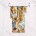 thumbnail image 5 of BZSMCE 3piece Bath Towel Sets Hand Bath Towels Fashion Golden Waves Of Joy Printed Towel Sets, 5 of 8