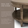 thumbnail image 4 of Maven Lane Pullman Traditional Round Wooden Coffee Table in Antiqued Grey Finish, 4 of 6