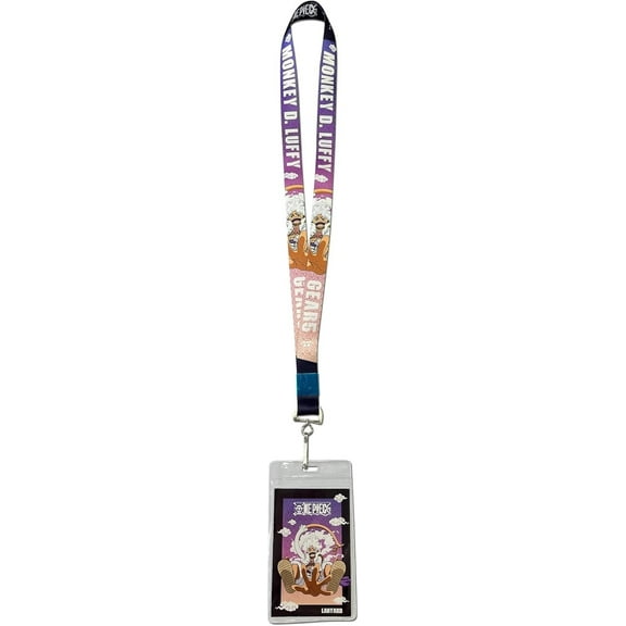Great Eastern Entertainment One Piece: Chibi Monkey D. Luffy Gear 5 Lanyard with ID Holder