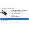 thumbnail image 2 of Windshield Wiper Motor - Compatible with 1990 - 1993 Volvo 240 1991 1992, 2 of 2