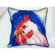 Betsy Drake HJ288 Rooster Head Large Indoor & Outdoor Pillow 18 x 18