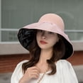 thumbnail image 4 of Sombrero de pescador para mujer, protección solar UV, transpirable, ala ancha, lazo desmontable, sombrero de pescador, sombrero para el sol para mujer, protección UV, 4 of 5
